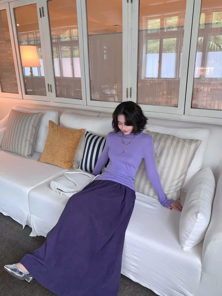 Retro Umbrella Maxi Skirt