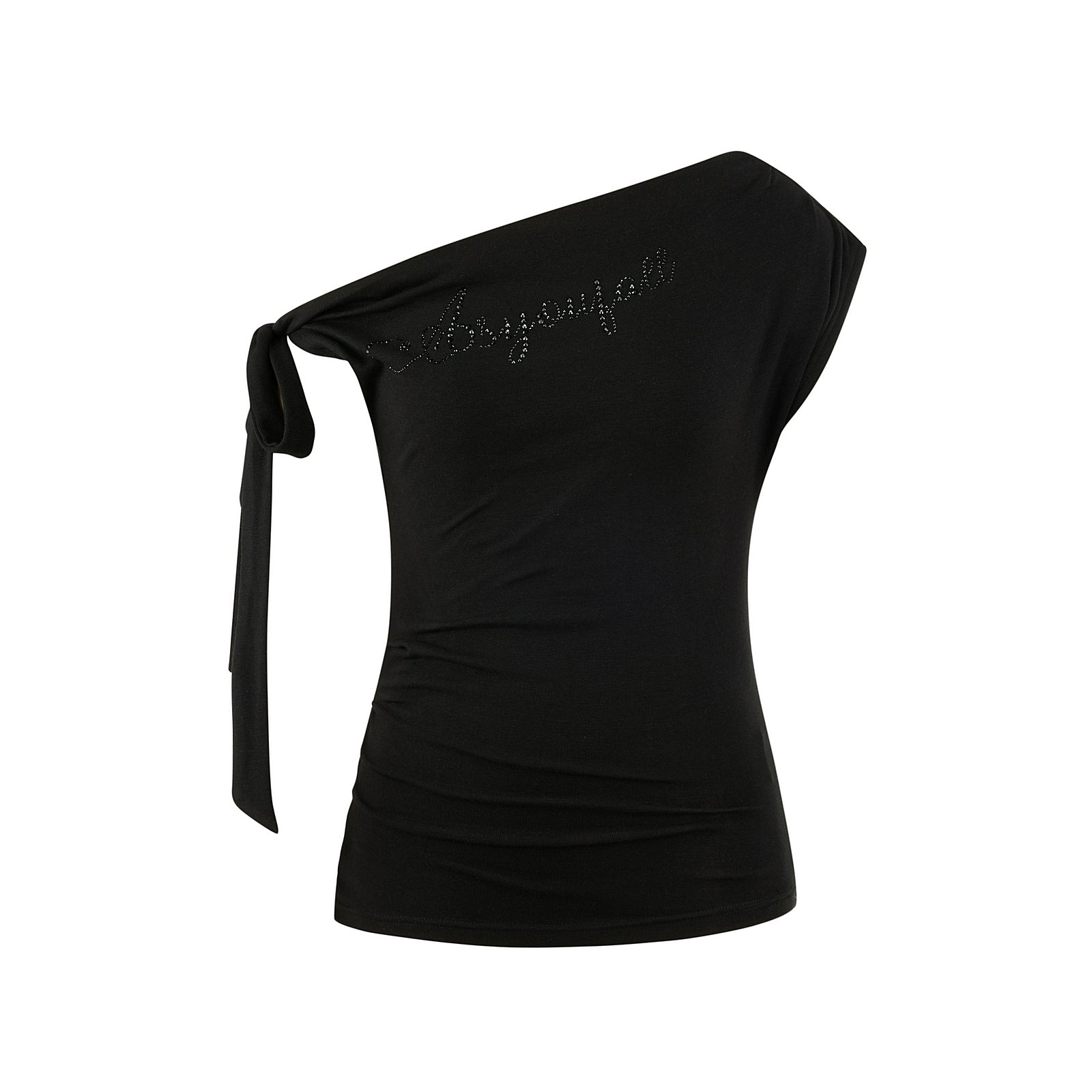 One-Shoulder Bow Top