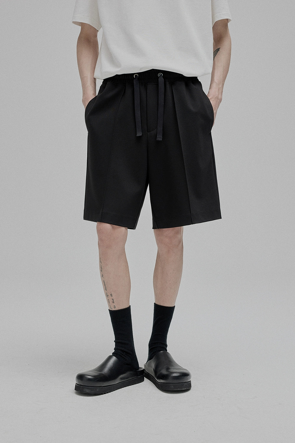 Lace-Up Straight Full/Short Pants