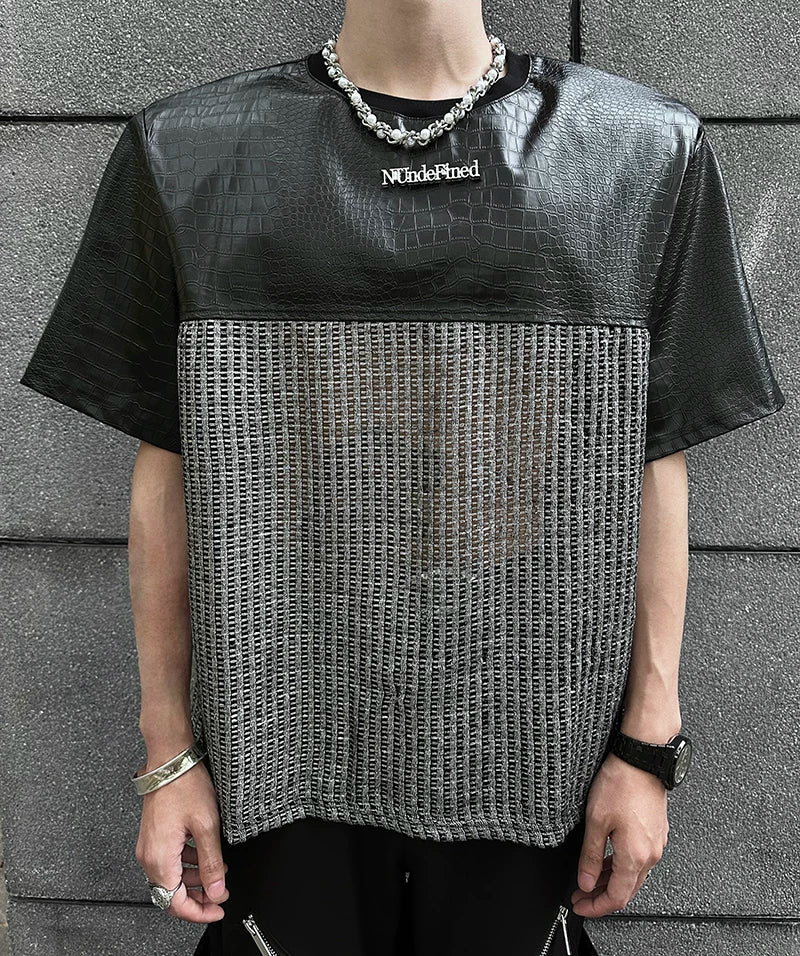 Chrome Grid Splice Panel Tee
