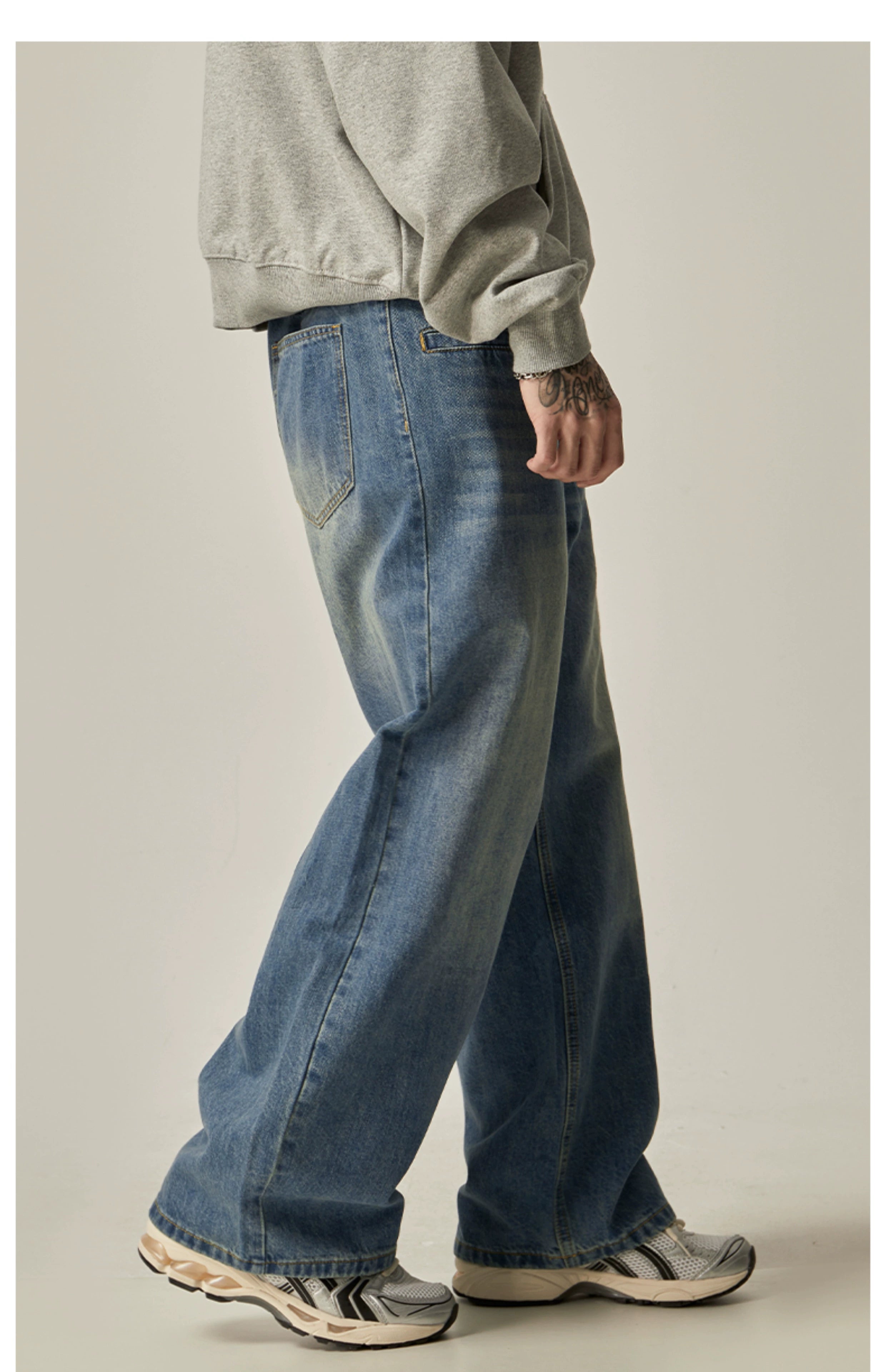 Harbor Fade Ultra-Wide Jeans