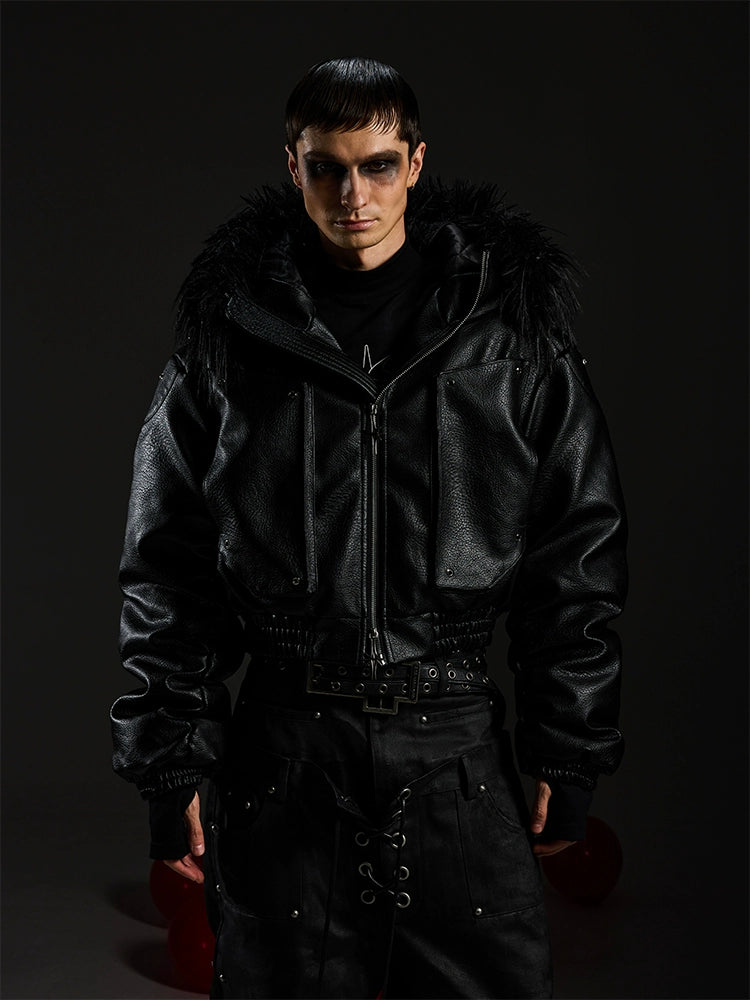 Grimfang Faux Fur Hooded Jacket