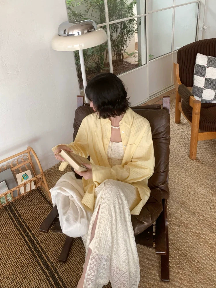 French Ivory Lace Sleeveless Maxi Dress