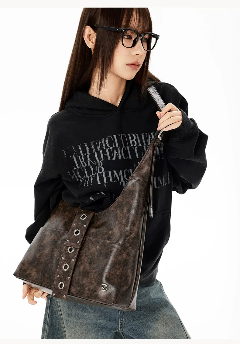 Rust Rivet Harness Hobo