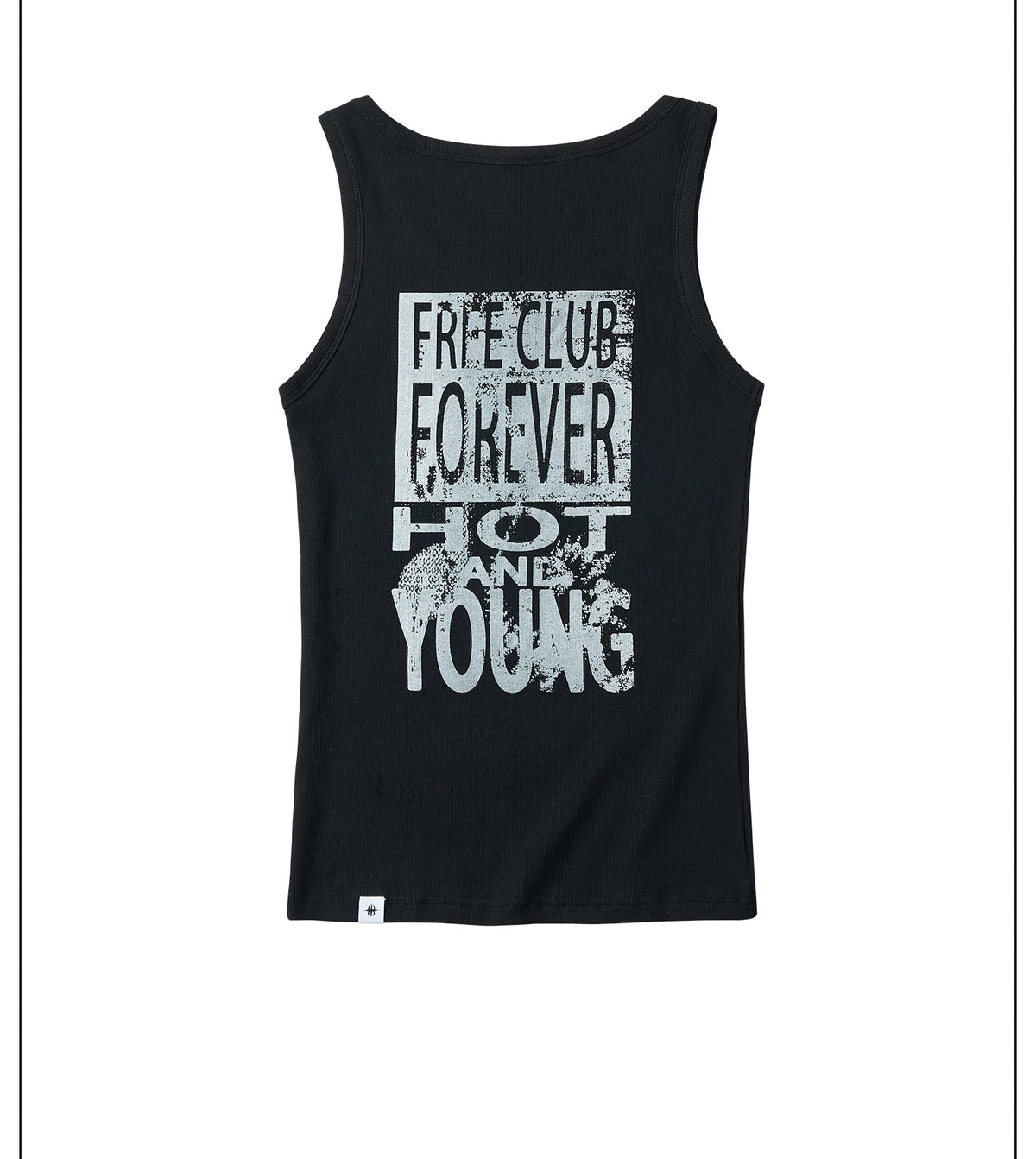 Rebel Pulse Graphic Ribbed Tank Top