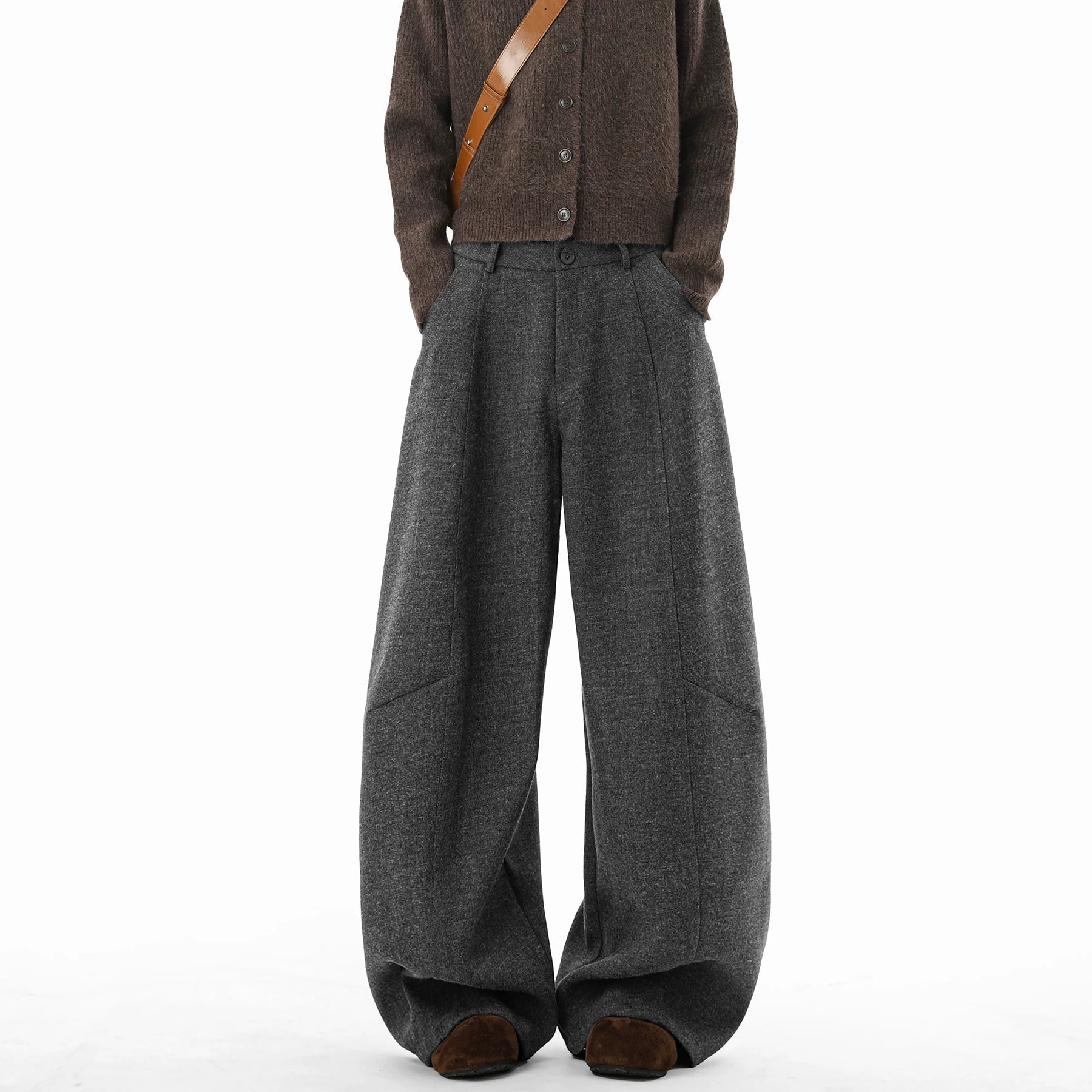Granite Cocoon Super-Wide Trousers