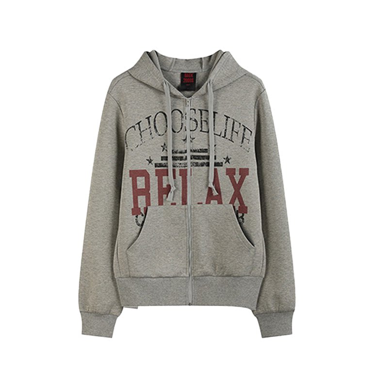 Choose Life Distressed Zip Hoodie