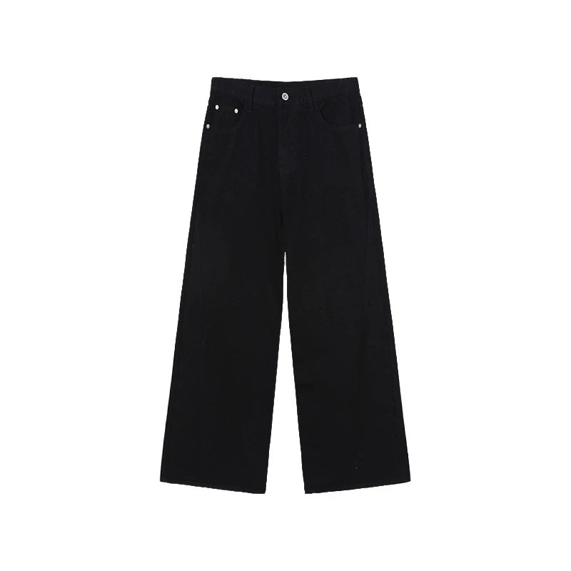 Wide-Leg Dark Wash Jeans