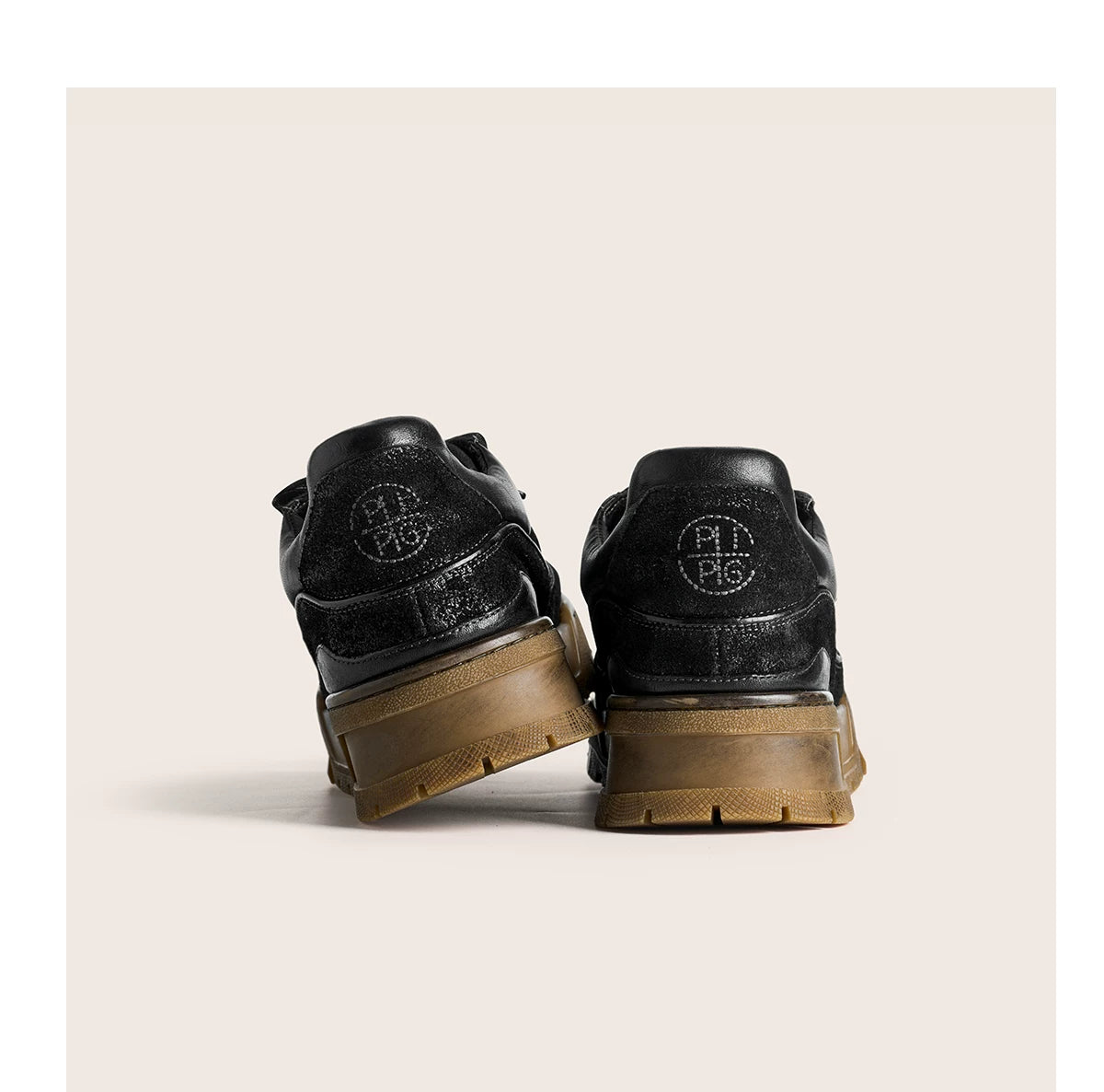 Vintage Washed Hand-Painted Chunky Sneakers