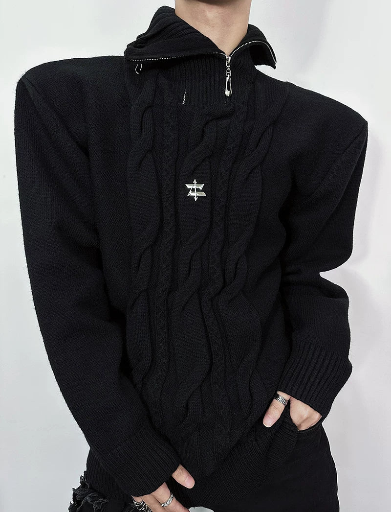 Stellar Spire Starcrest Cable Sweater