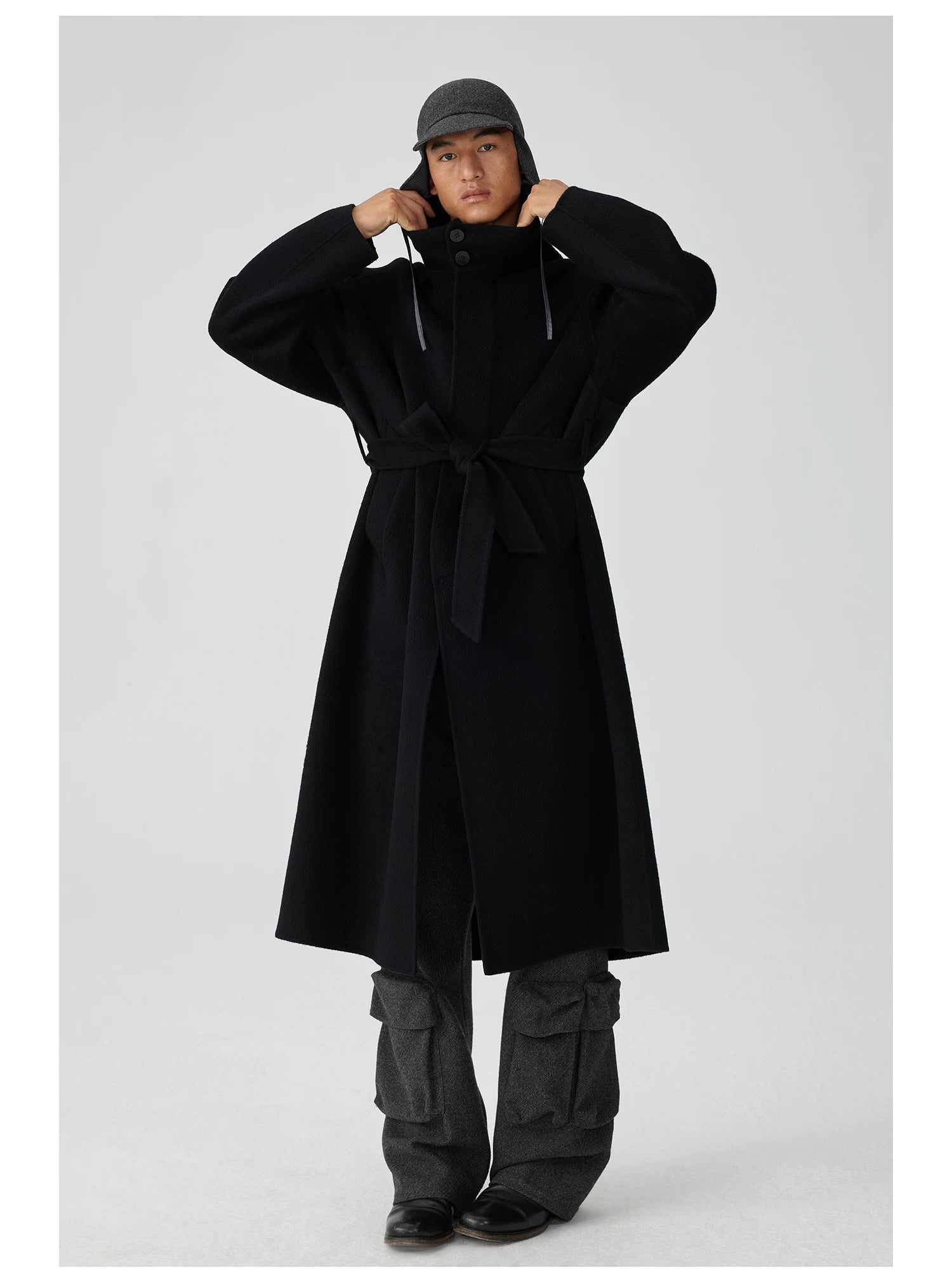 Multi-Pocket Wide-Leg Cargo Trouser