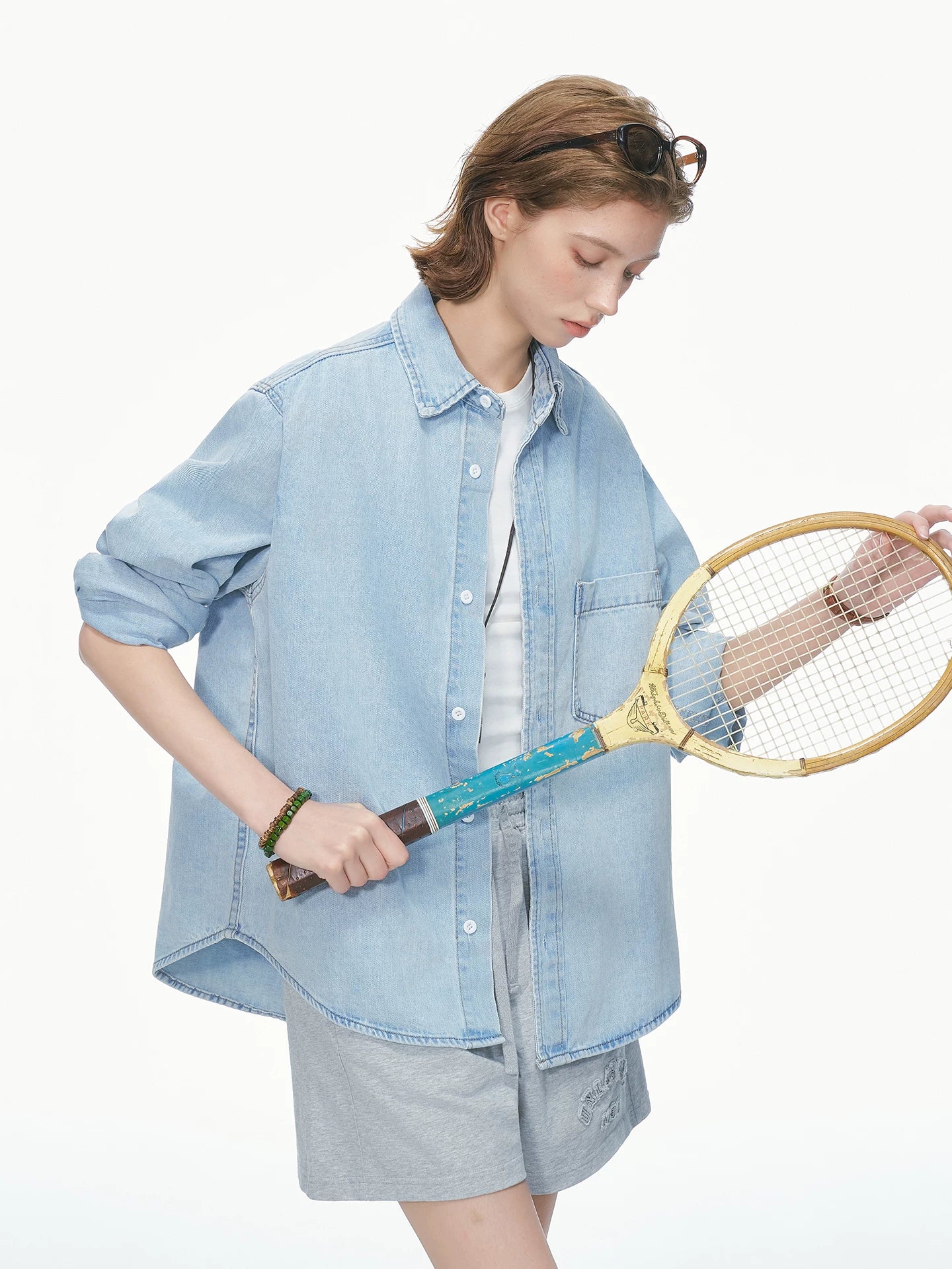Indigo Studio Oversized Denim Shirt
