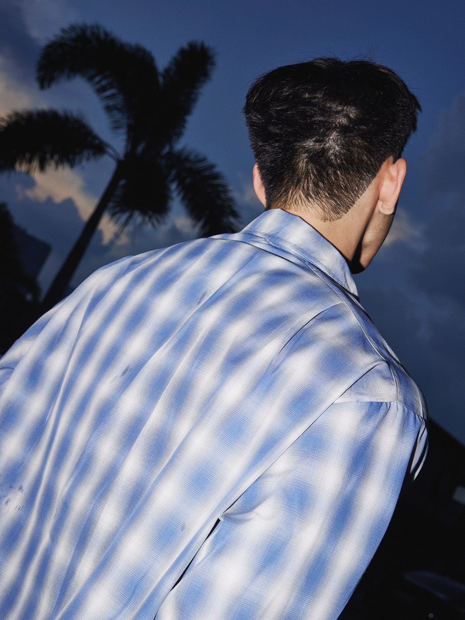 Sky Mist Blue Plaid Shirt