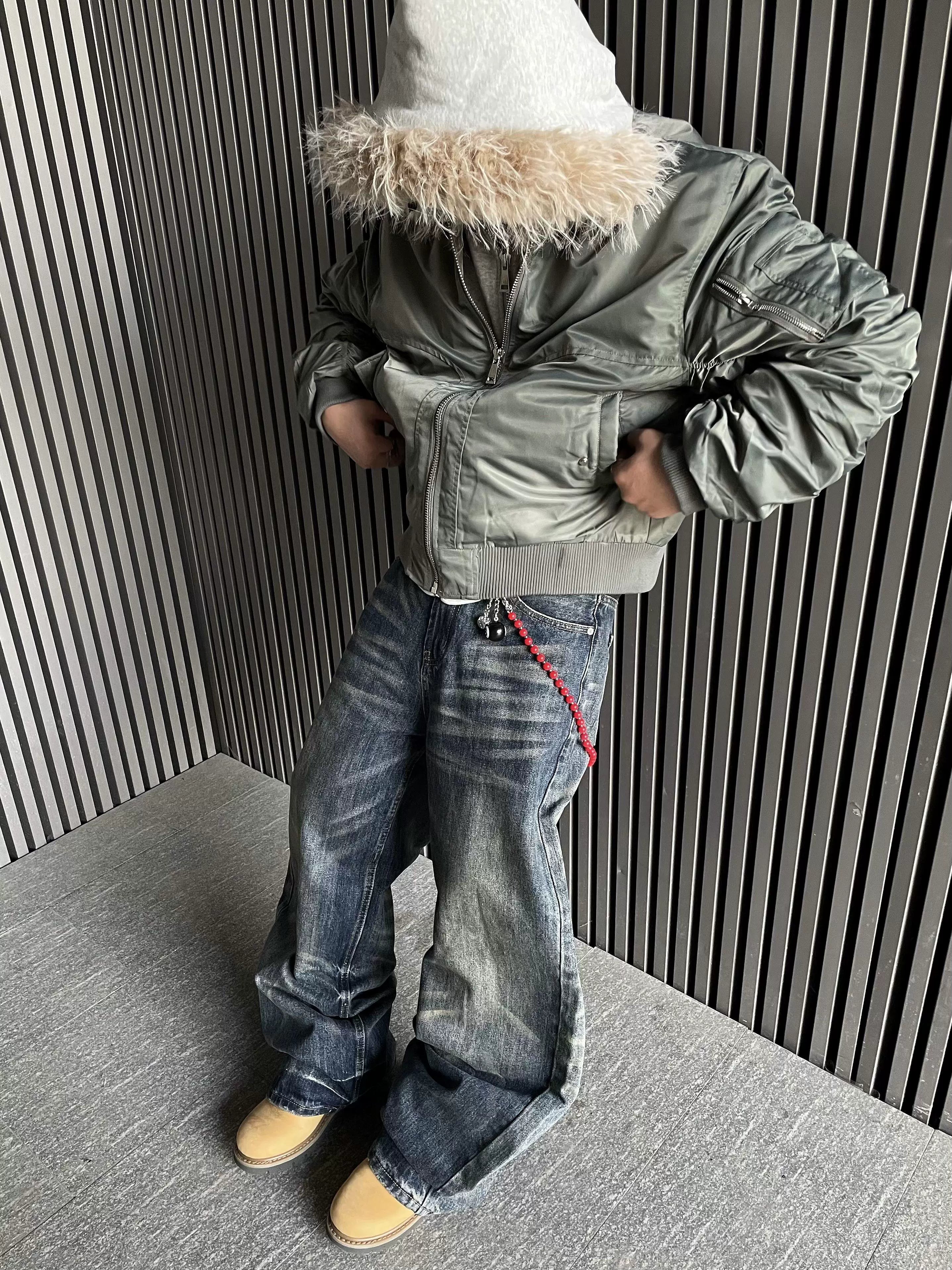 Stonewash Rebel Wide Leg Jeans