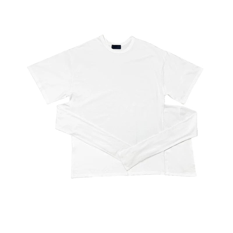 White Sash Wrap Tee