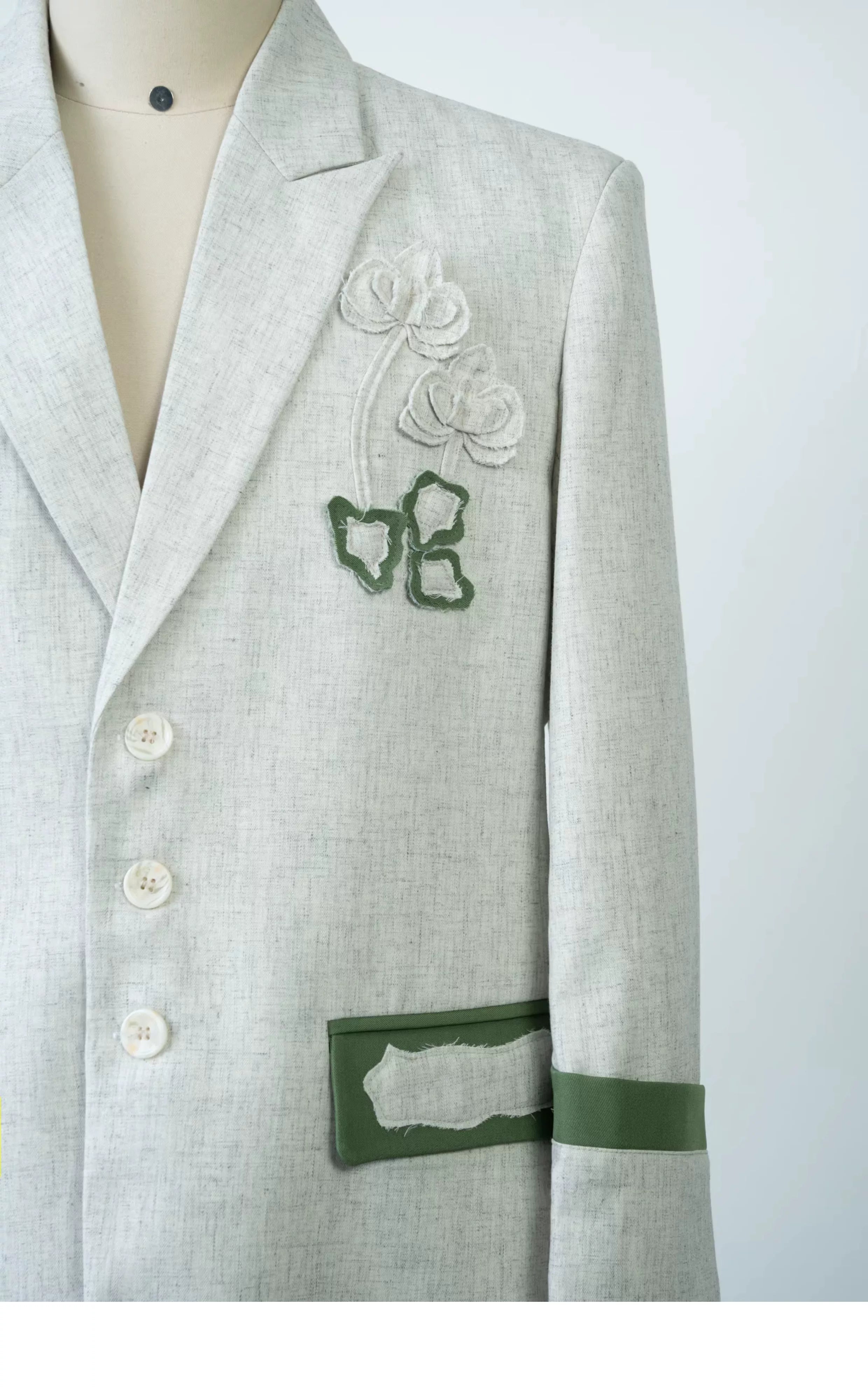 Willow Crest Botanical Trim Blazer