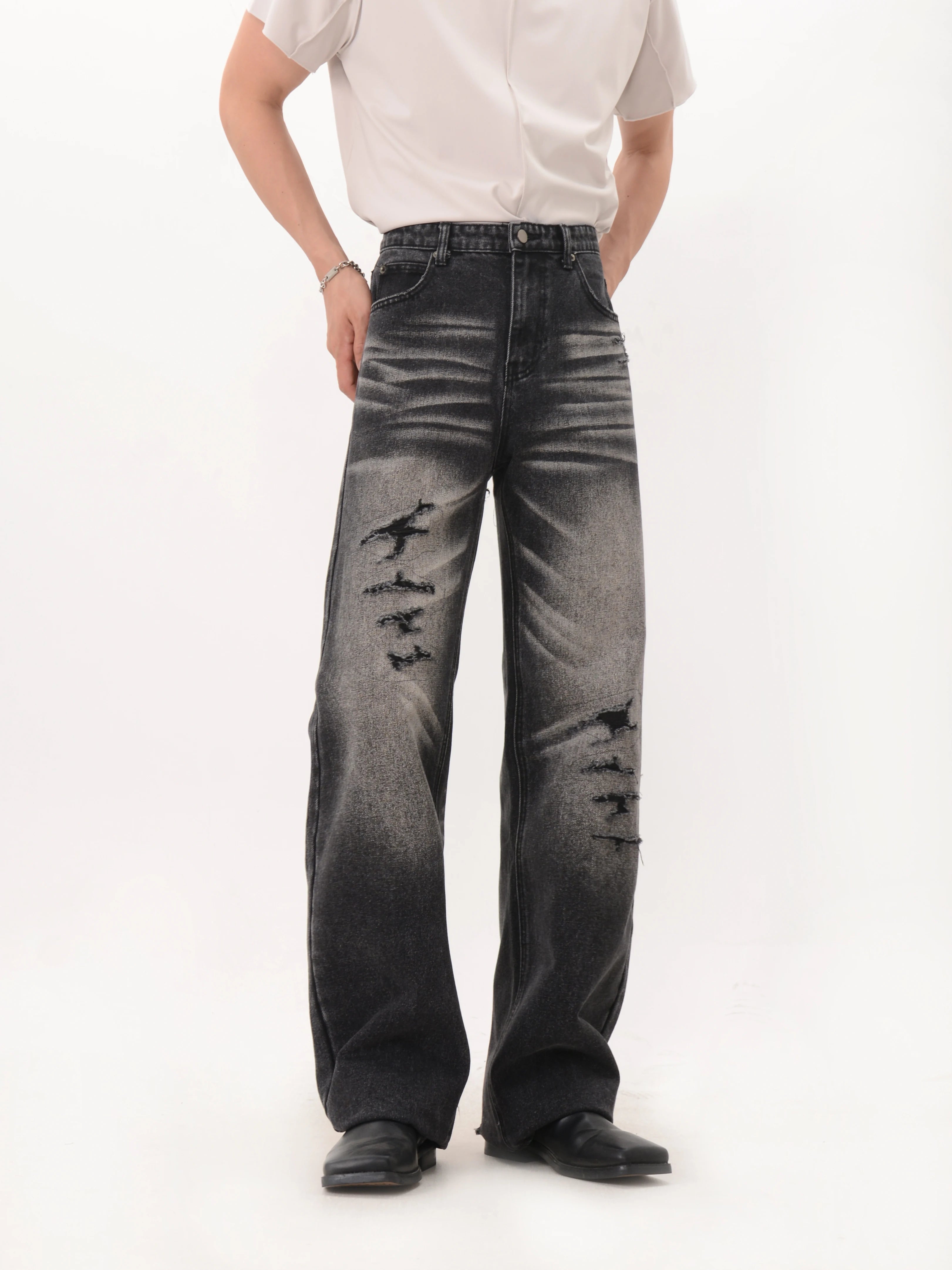 Faded Rift Wide Denim