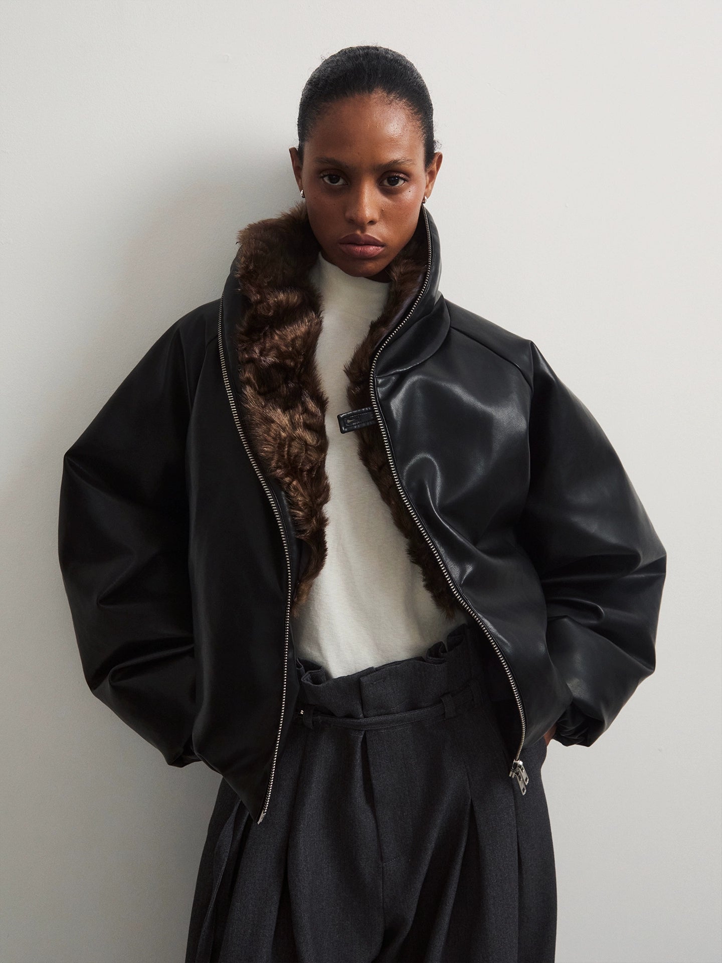 EclipsePelt Faux Fur Lined Blouson