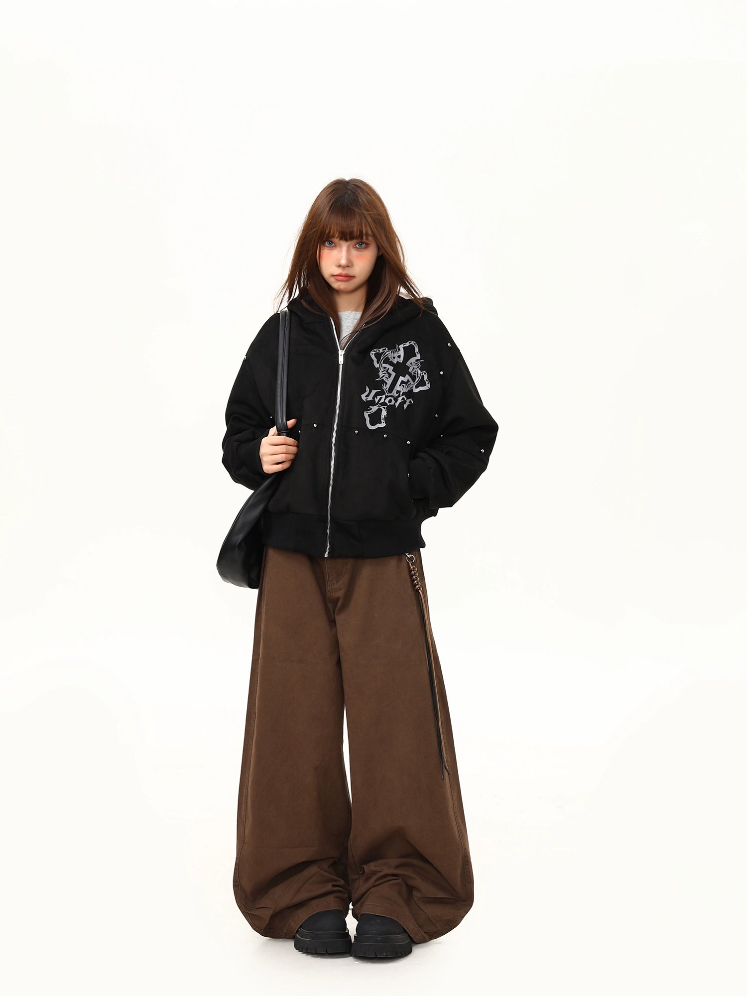 Midnight Howl Furry Ears Hoodie Jacket