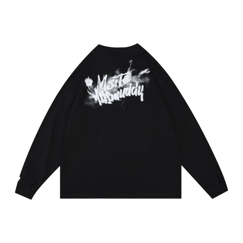 Graphic Oversized Long Sleeve Tee