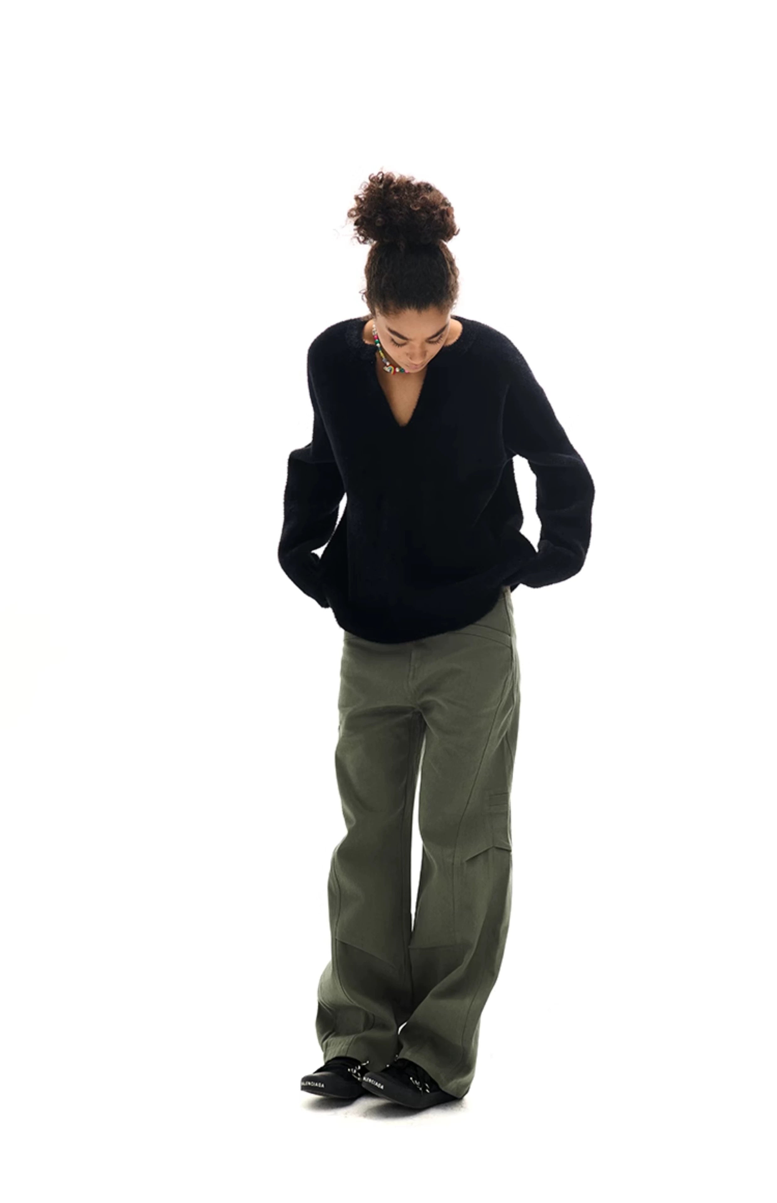 Vintage Military Green Cargo Pants