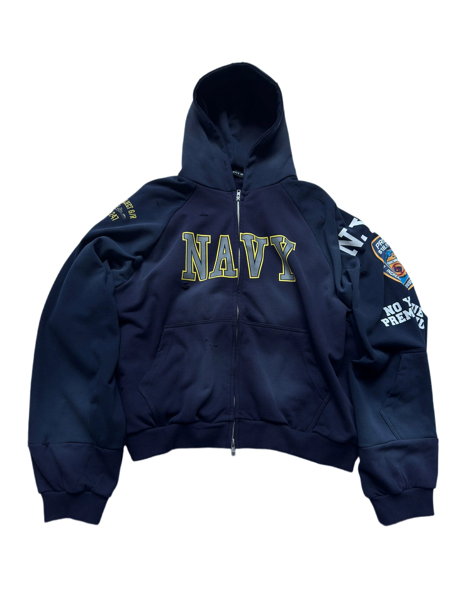 NAVY Duel-Zip Hoodies