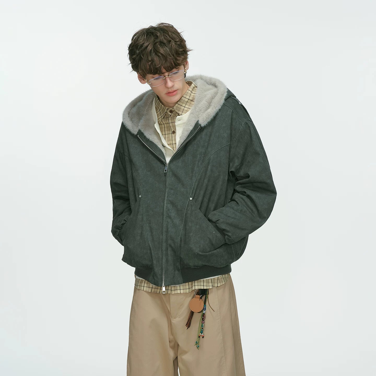 Frostcore Sherpa Hooded Bomber Jacket