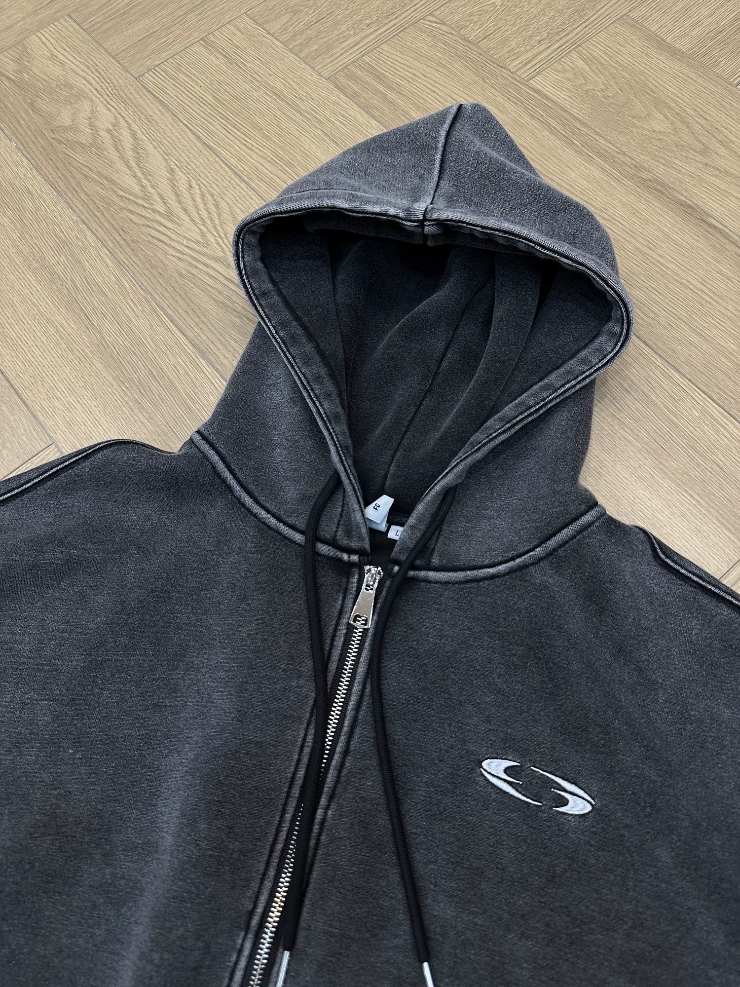 Graphite Orbit Zip Hoodie
