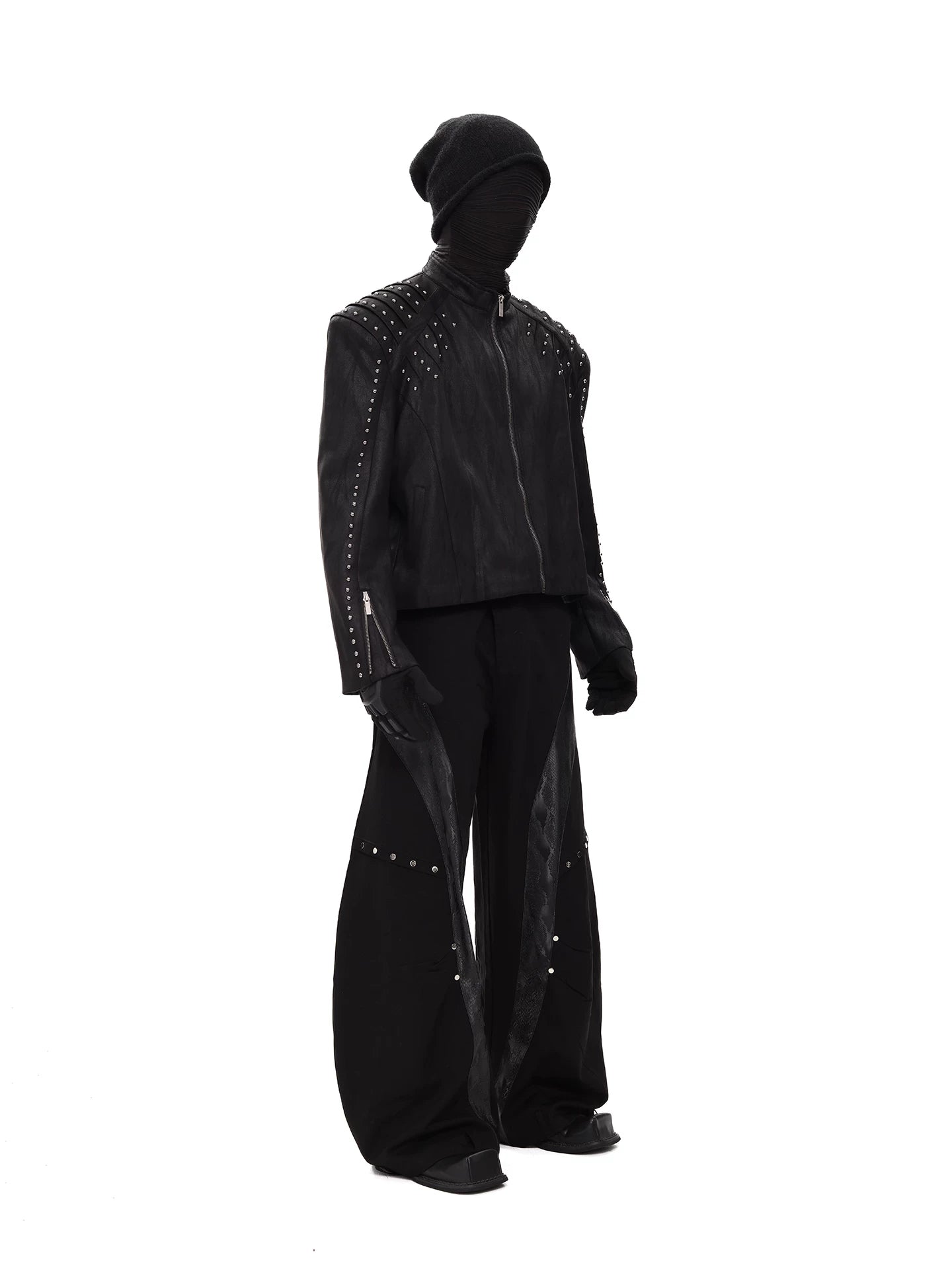 Nocturne Shrapnel Studded Rider Jacket