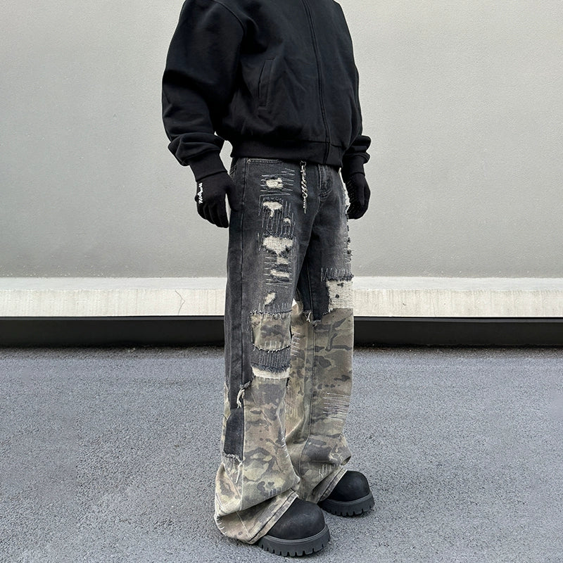 Urban Relic Patchwork Cargo Jeans