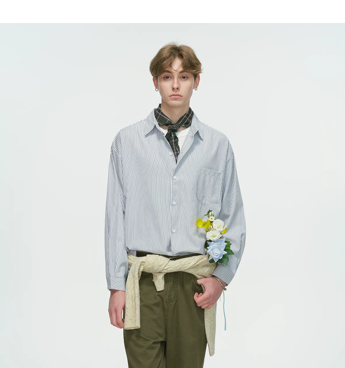 Verde Stripe Breeze Overshirt