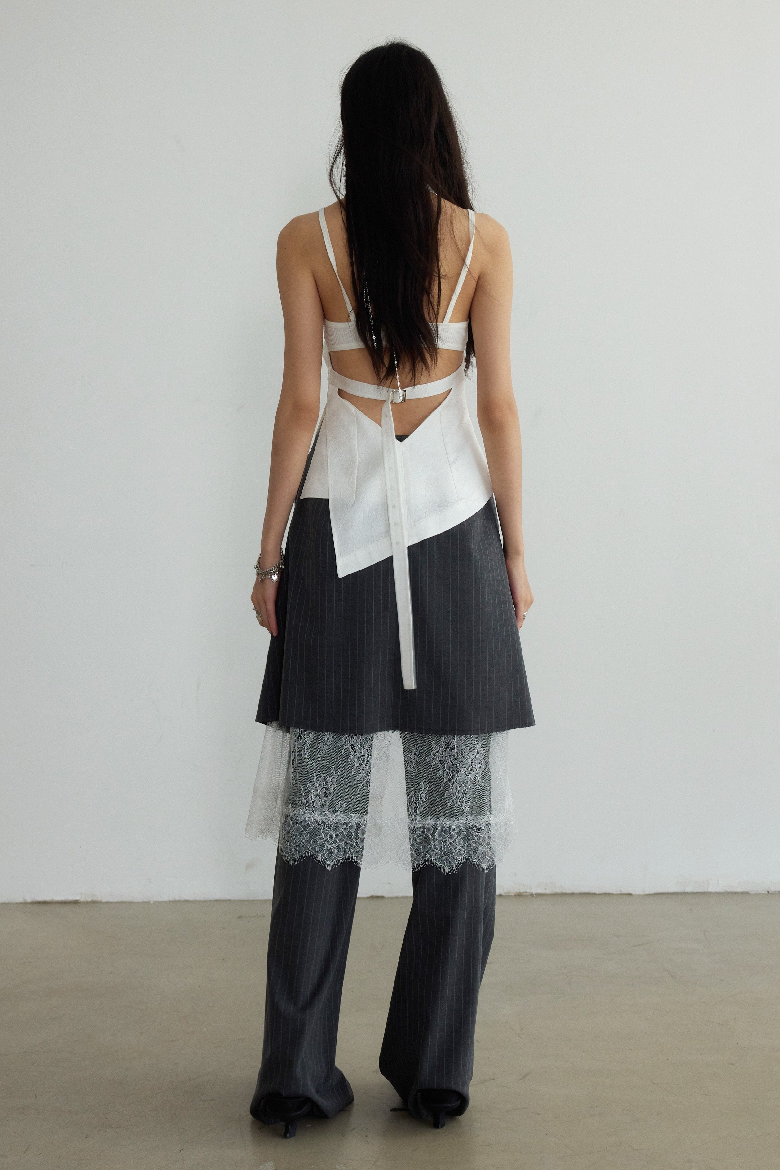 Asymmetric Zen Halter Vest