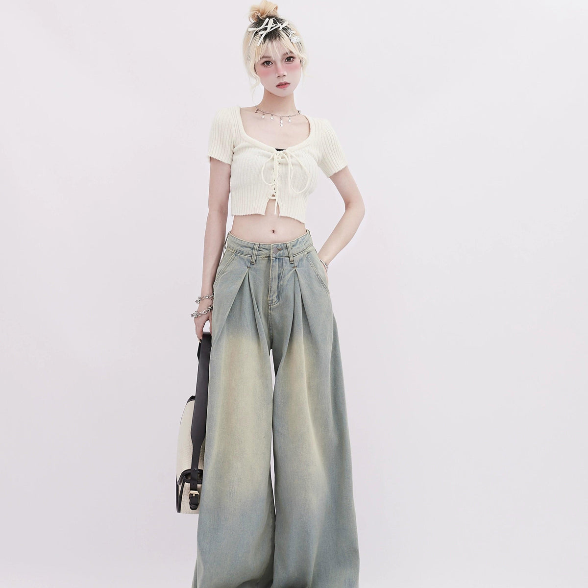 【新品】【完売品】HOPE Wide-leg Workwear Trousers Darted Wide Cotton Trousers – VERSEAS