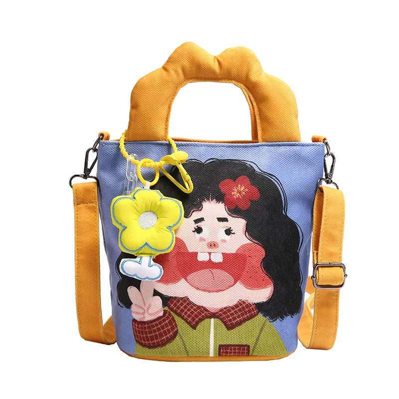 Giggles & Bows Cartoon Tote