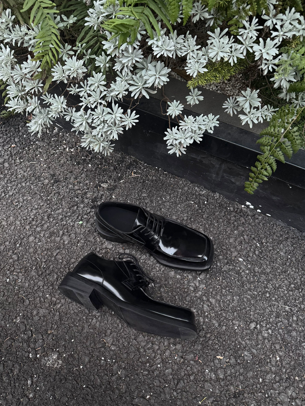 Mercer Square-Toe Derby Shoes