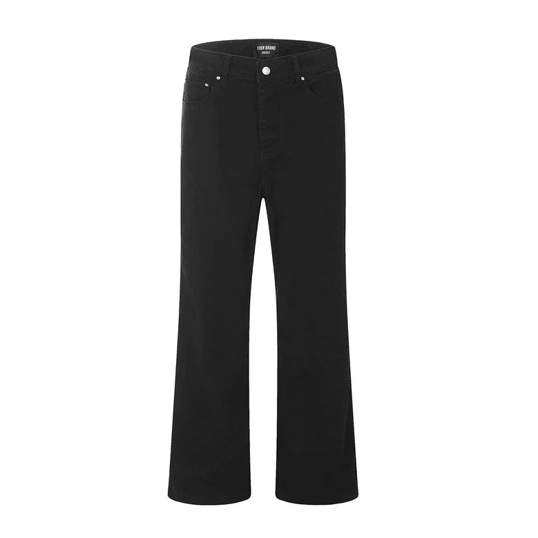 Wide-Leg Workwear-Style Pants