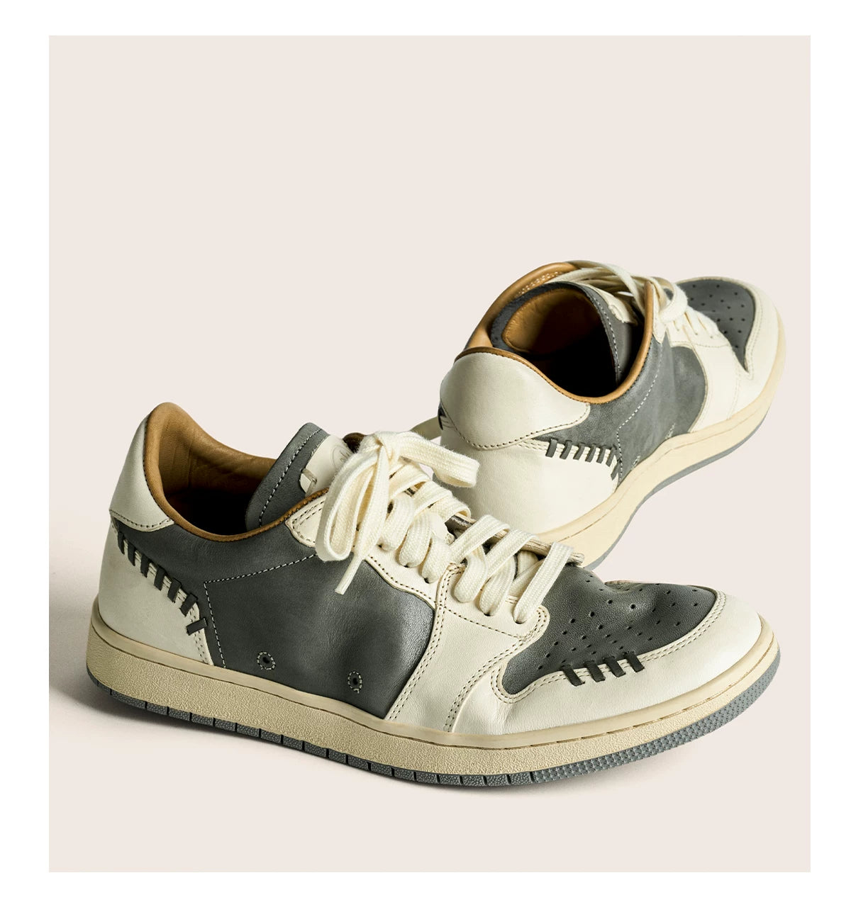 Retro Two-Tone Casual Sneakers