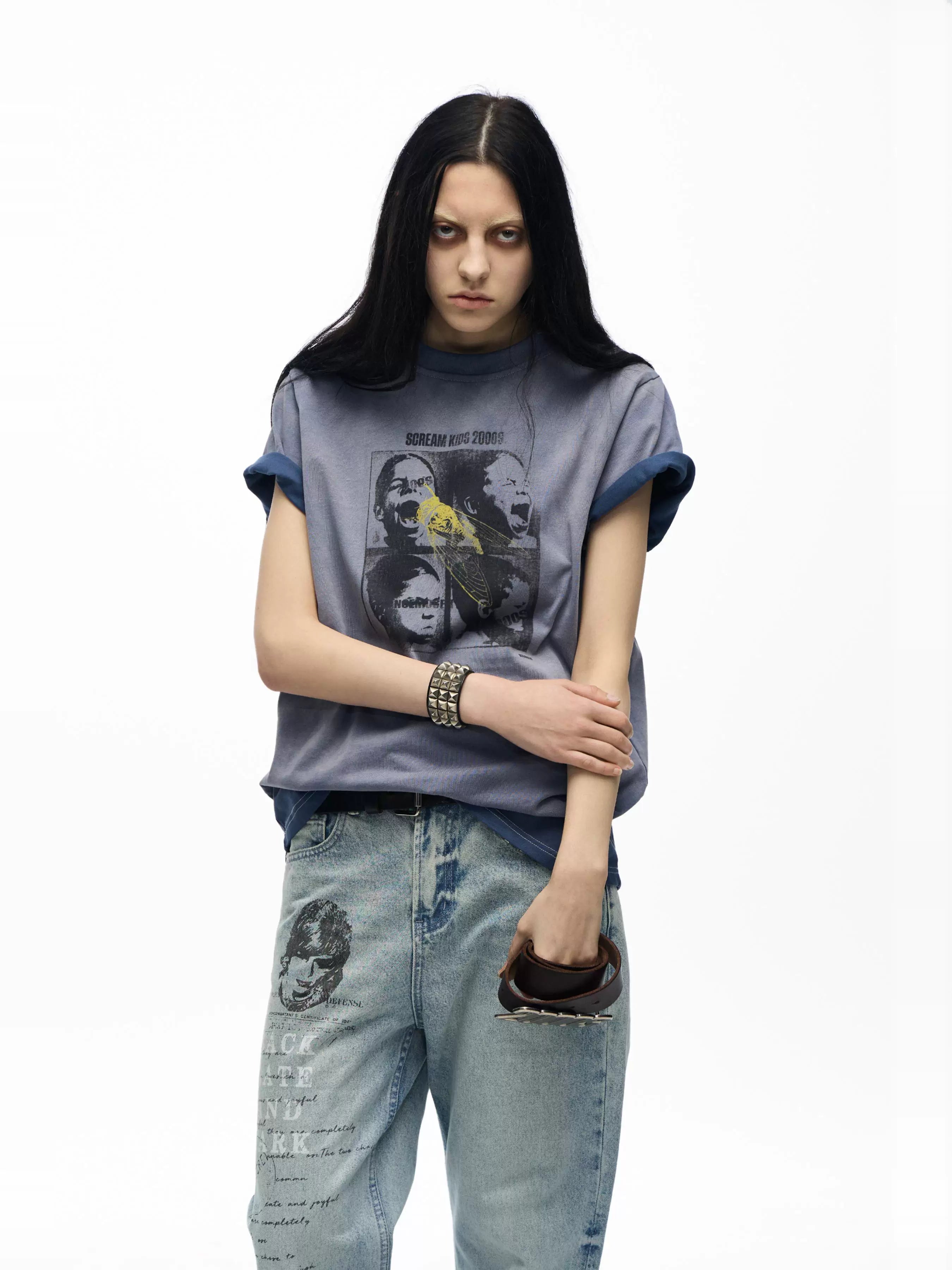 Scream Kids Washed Gradient Graphic Tee