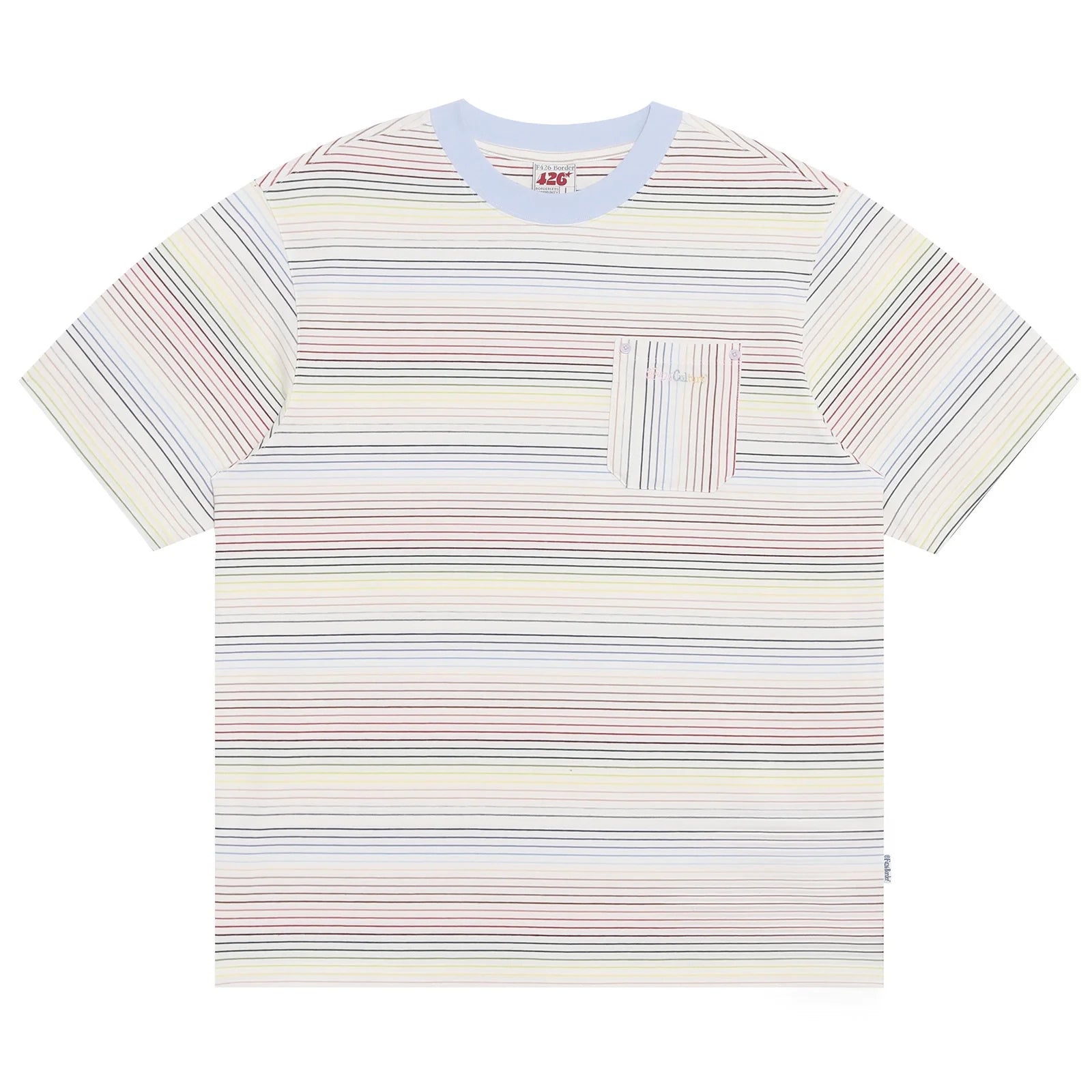 Striped Logo T-Shirt for Summer - chiclara