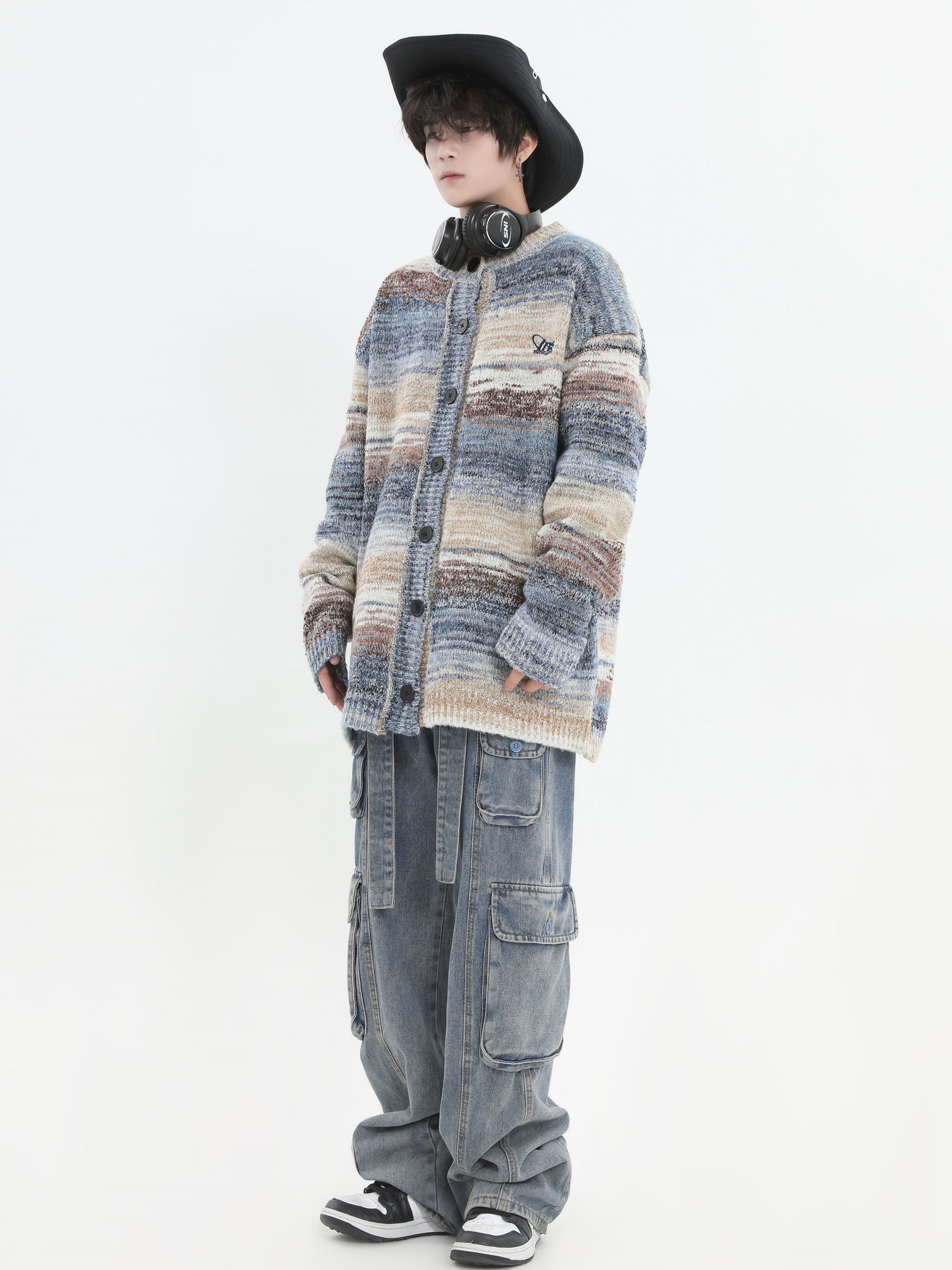 Artistic Painting Loose Knit Sweater - chiclara