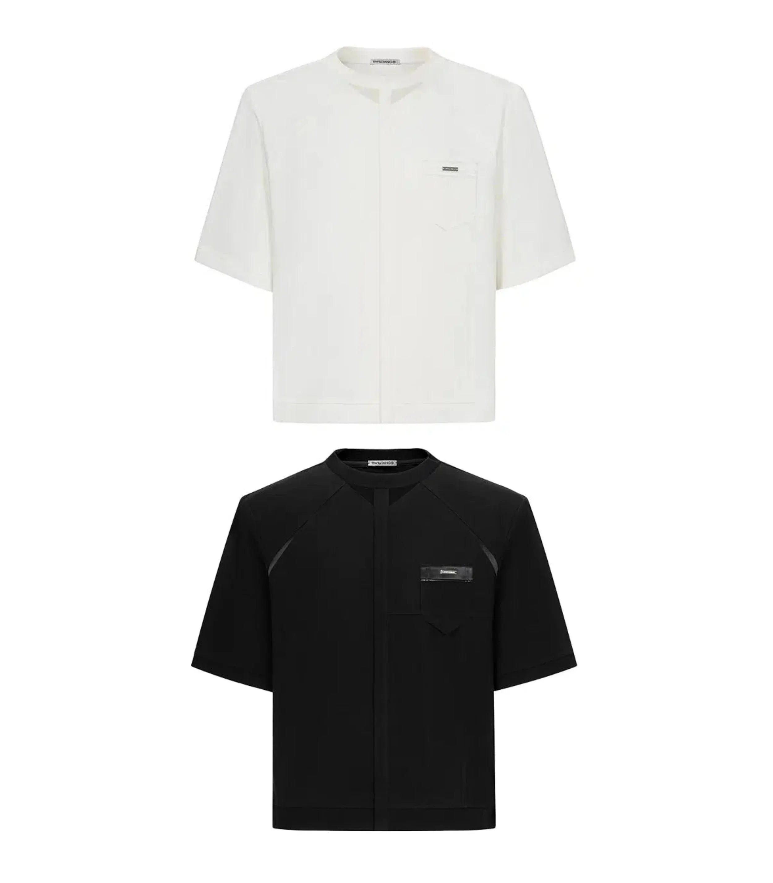 Modern Structured Layer T-Shirt - chiclara