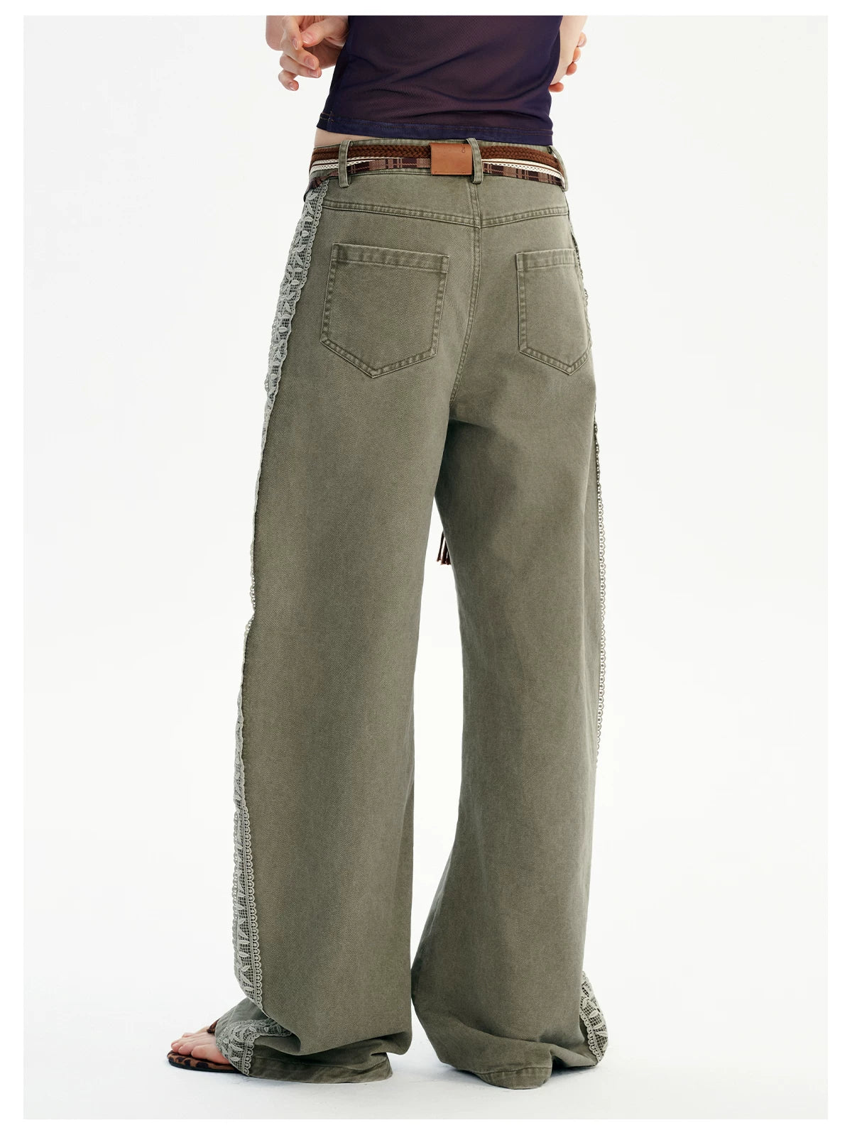 Tapestry Trail Olive Wide‑Leg Pants
