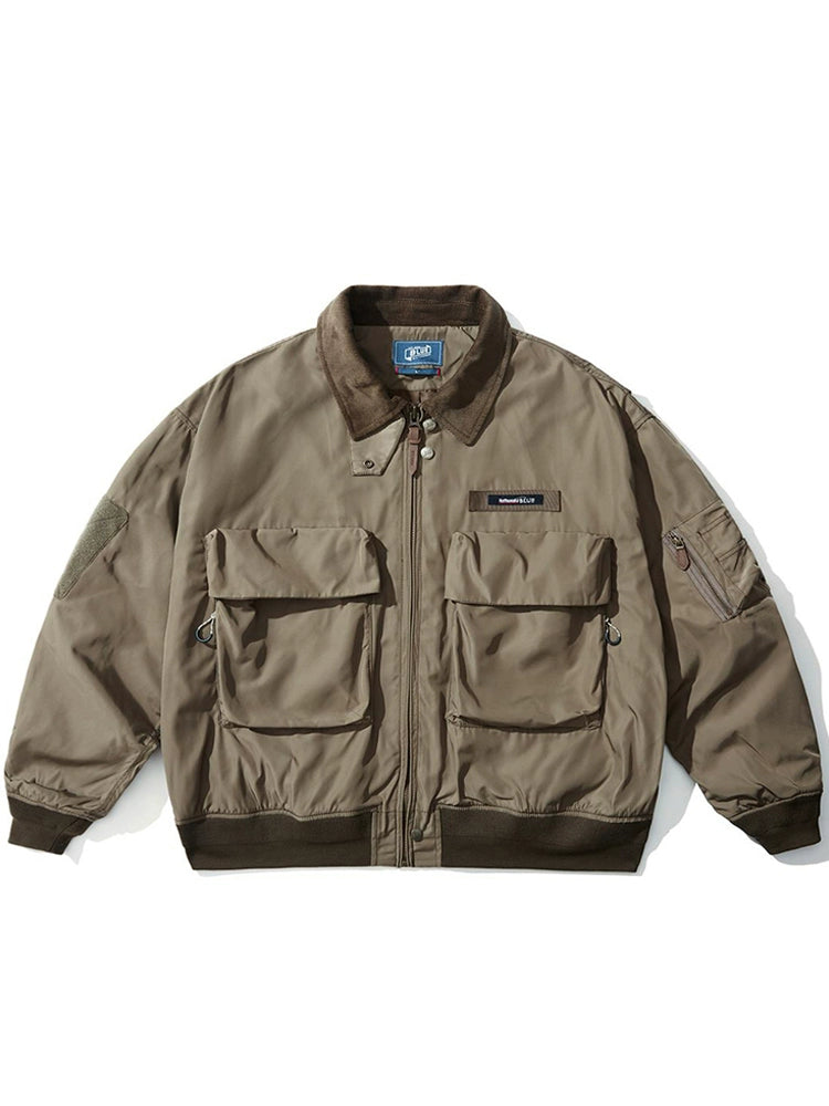 Utility Pocket Bomber Jacket