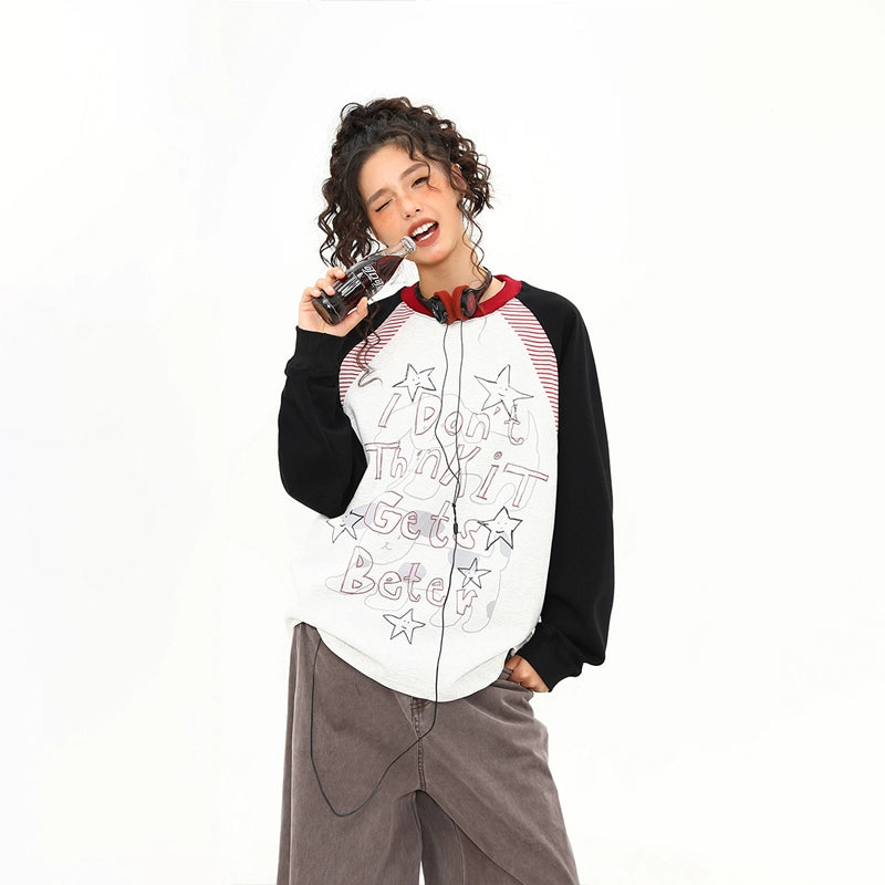 Starlit Mixtape Raglan Sweatshirt