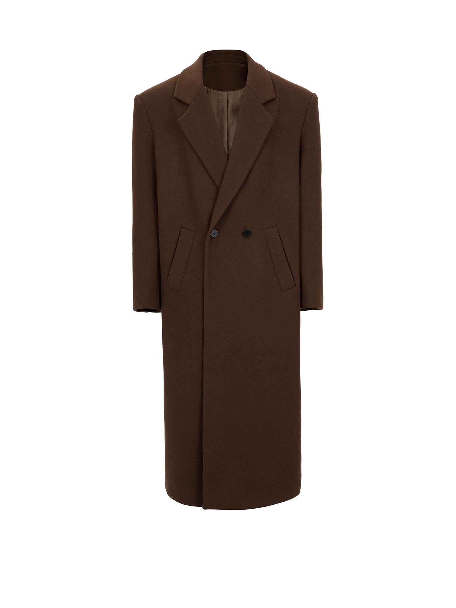 Chestnut Eclipse Wool Overcoat