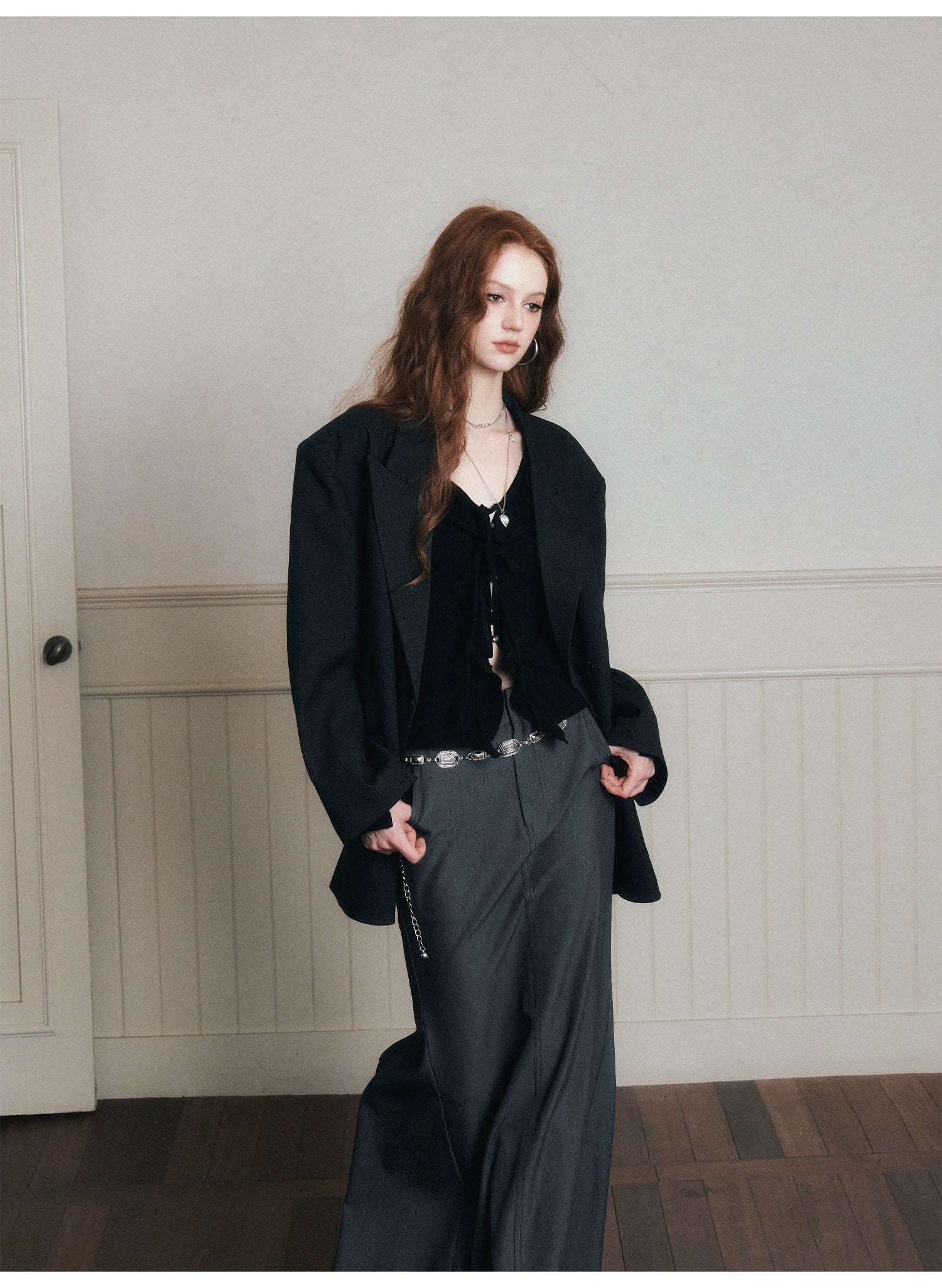 Urban Tailored Double‑Breasted Blazer