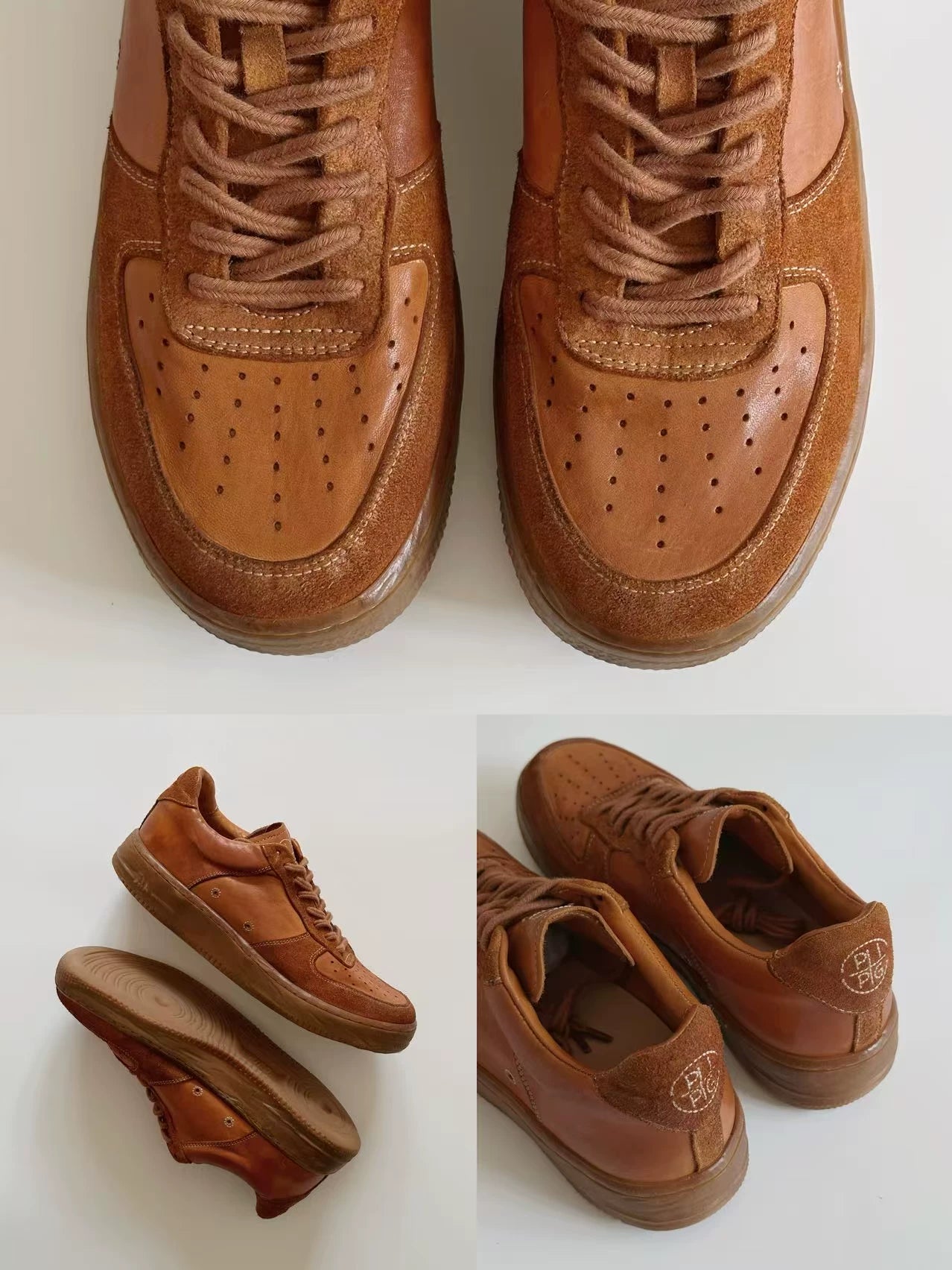 Heritage Distressed Leather Sneakers