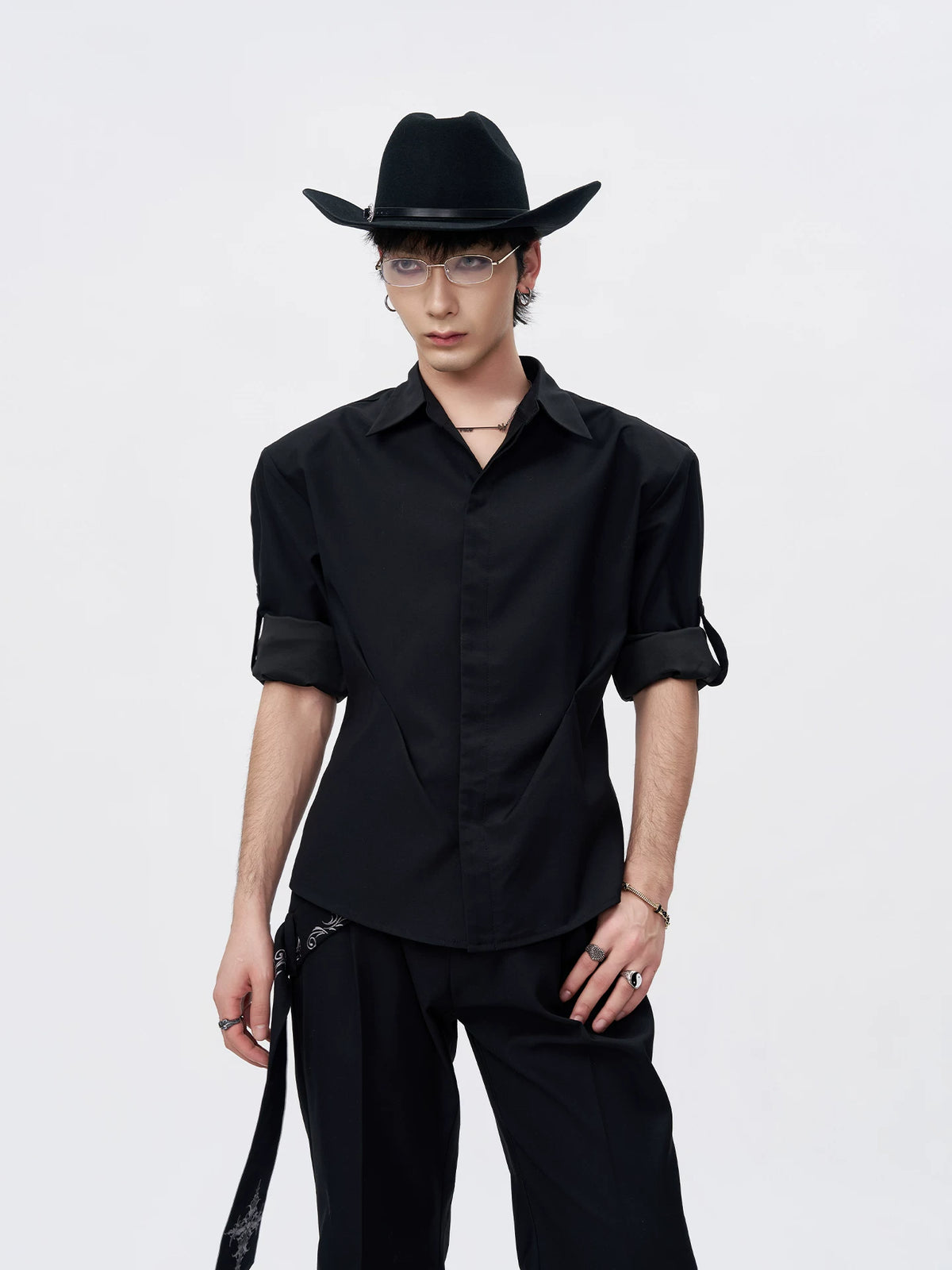 Sculpted Seam Fitted Shirt