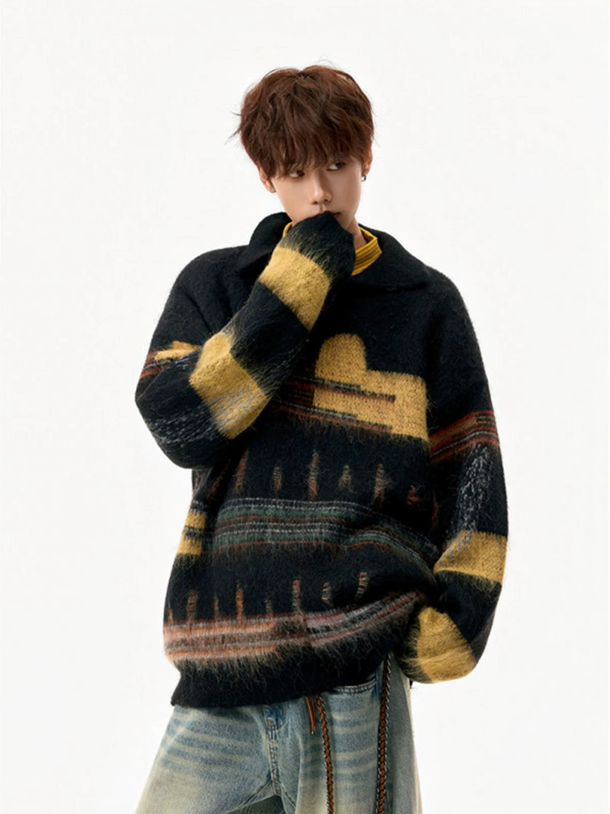 Aurora Haze Fuzzy Knit Sweater