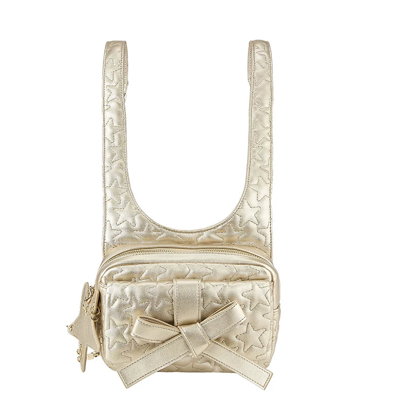 Quilted Bow Chain Mini Backpack - view 5